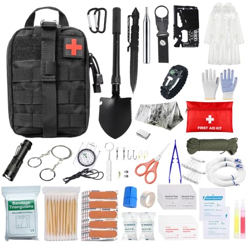 KUWUNG Erste Hilfe Set, Survival Kit mit...