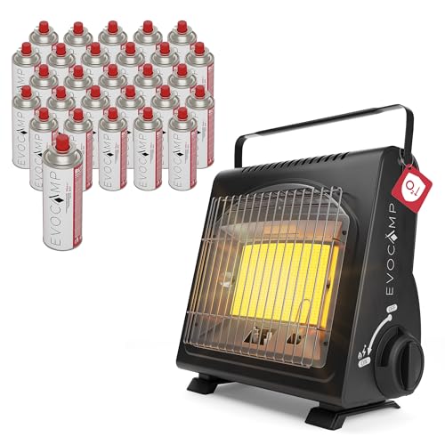 EVOCAMP Tragbare Gasheizung, Camping Heizung...