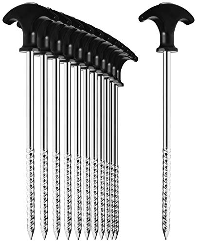 com-four® 12x Zelt-Heringe aus Stahl -...