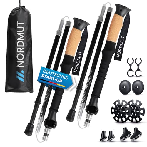 NORDMUT® Wanderstöcke faltbar ab 1,65m aus...