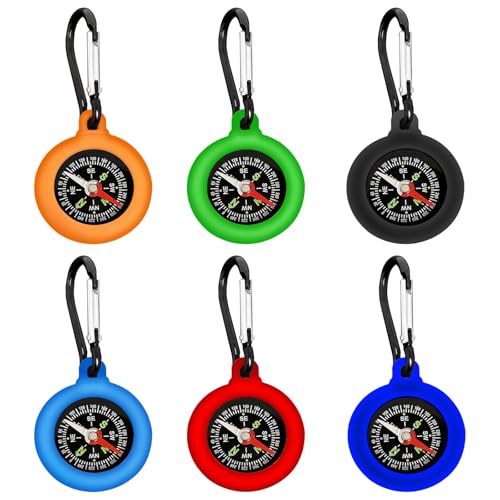 Rongrongago 6 Stück Kompass Kinder-Set,...