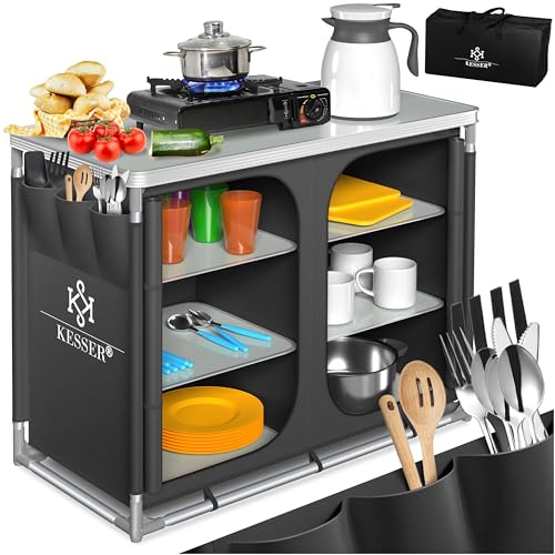 KESSER® Campingküche | Inkl. Tragetasche &...