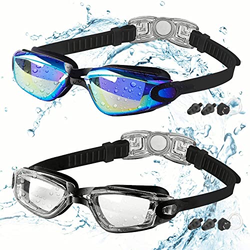 COOLOO Schwimmbrille, 2 Stück Schwimmbrille...
