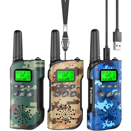 Inspireyes Walkie Talkie Kinder Aufladbar, 48...