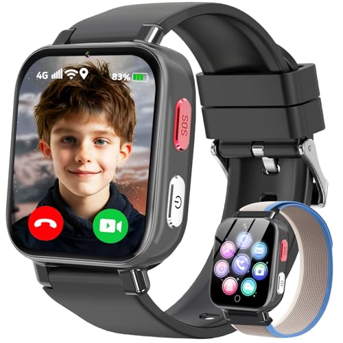 4G Smartwatch für Kinder GPS, Kinder Watch...