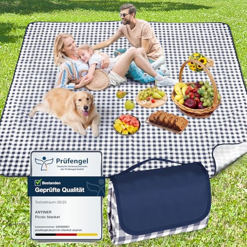 Anyiner Picknickdecke 200x200 cm, Sandfest...